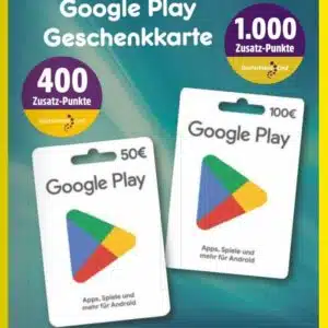 DeutschlandCard Zusatzpunkte beim Kauf von Google-Play Geschenkkarten beim Netto Marken-Discount (09.10. - 14.10.2023)