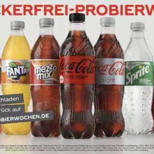 100% GzG Zuckerfrei Probierwochen auf Coca-Cola, Fanta, Sprite, Mezzo Mix,  Fuze Tea (bis zu 2 Sorten möglich) ab