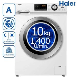 Haier Waschmaschine HW100-BP14636N (10 kg) | Inverter Motor | Aqua Protect | Mengenautomatik für 345€ (statt 483€)
