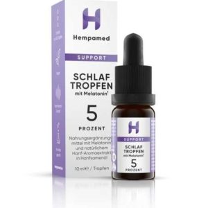 Hempamed: 2 Für 1 Aktion - Support Schlaftropfen mit Melatonin 10ml Fläschen für 29,95€ (statt 59,90€)