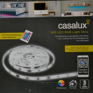 5m RGB LED Strip &#043;WiFi, Smartphone-App und Fernbedienung, 3 Jahre Garantie [Aldi Süd]