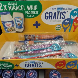 gratis Kochlöffel von koziol beim Kauf von 2 Miracel Whip Produkten