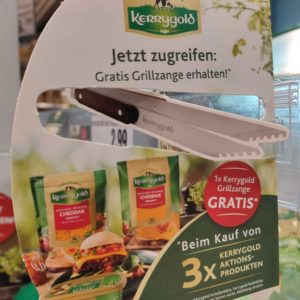 gratis Grillzange beim Kauf von 3 Kerrygold Aktionsprodukten