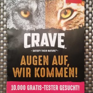 GRATIS TESTEN: CRAVE Hunde- oder Katzenfutter (10.000 Teilnehmer)