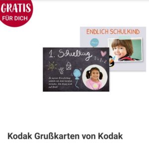 Rossmann-App: Gratis 2 Kodak Grußkarten in der Filiale erstellen, ausdrucken und mitnehmen