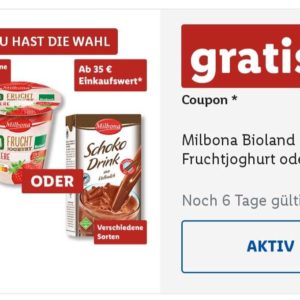 Gratis Coupon bei Lidl (35€ MEW)