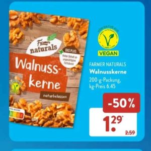 Walnusskerne 200g bei Aldi für nur 1,29€