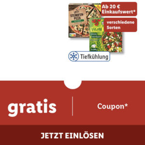 Gratis: 2 Pizzen bei LIDL ab 20€ Einkaufswert