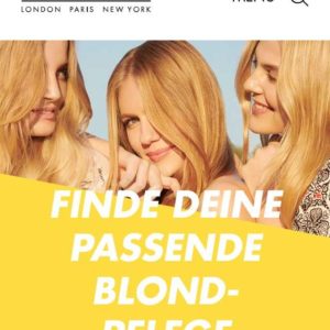 John Frieda: kostenloses Testpaket für "Blondpflege" online anfordern