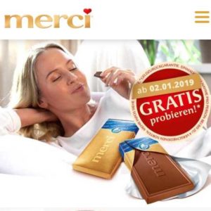 Merci Tafelschokolade GRATIS testen *vom 02.01.2019 bis 30.04.2019*