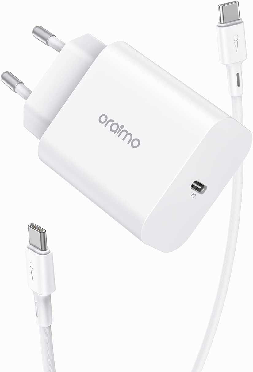 🚀 2x oraimo 20 W USB C Ladegerät für 6,54€ 👉 nur 3,27€ pro Stück!⚡️ mit PD 3.0 und QC 3.0