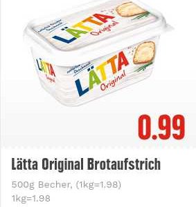 nur am 23.5.2022 Lätta für 0,63/0,74 + Landliebe Eiscreme für 1,39 bei Edeka SW + smhaggle