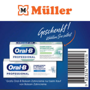 Oral-B 2-für-1-Aktion bei Müller &amp; Rossmann