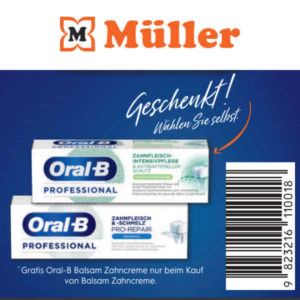 Oral-B 2-für-1-Aktion bei Müller & Rossmann