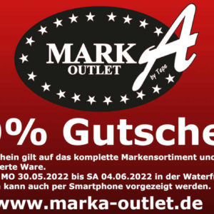 MarkA-Outlet | RÄUMUNGSVERKAUF in der Waterfront Bremen + 10 % Gutschein extra drauf