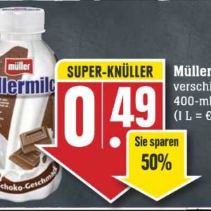 nur am 16.5.2022 Müllermilch für 0,24 bei Edeka + smhaggle