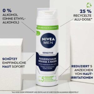 NIVEA MEN Sensitive Rasierschaum für Männer (200 ml)