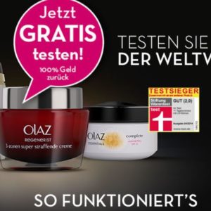 Oil of Olaz Artikel gratis testen (Cashback)