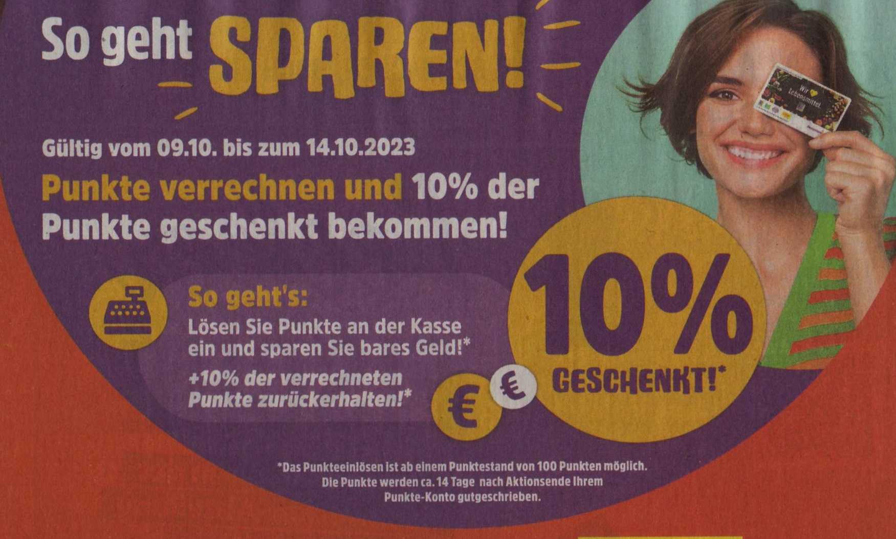 10 Rückvergütung für die Einlösung von DeutschlandCard Punkten bei