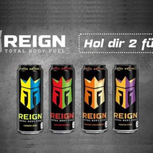 Couponplatz: 2 Für 1 Aktion - Energy Drink REIGN Total Body Fuel (bis 31.12.2021 bei Rewe)