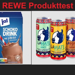 2 Rewe Produkttest für ja! Schoko-Drink & Rewe Beste Wahl LaMate  / Bewerben bis 17.07.22
