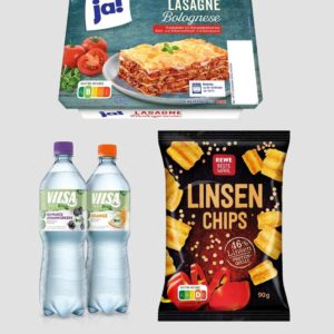 3x Rewe Produkttest: Vilsa Plus Bio / Linsen Chips / ja! Lasagne Bolognese