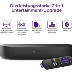 ROKU Streambar - HD/4K/HDR Streaming-Media-Player und Soundbar