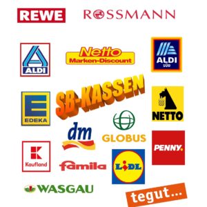 Auflistung Selbstscanner-Kassen / SB-Kassen von Discountern, Supermärkten und Drogerien