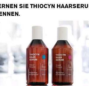 THIOCYN HAARSERUM (gegen Haarausfall) testen: unzufrieden Geld zurück / zufrieden beim nächsten Kauf eine Flasche gratis