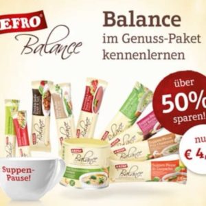 Gefro Balance Paket mit Tasse für 4,90 € inkl. Versand