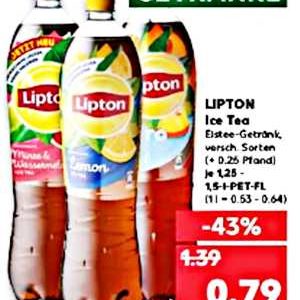 Kaufland...Lipton...Couponplatz Lipton 1,5 L für nur 29 Cent mit Coupon