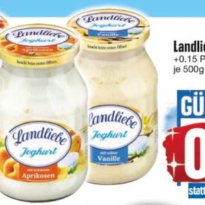 Landliebe Joghurt 500g für 0,38€ pro Glas [Edeka Südbayern &#043; Couponplatz]
