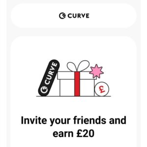 Curve Kreditkarte: £20 statt £5 für das Werben von neuen Curve Nutzern