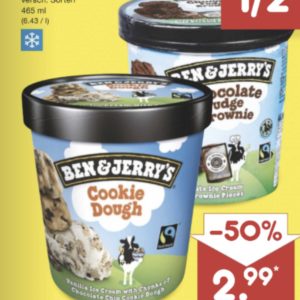 Ben &amp; Jerry&#039;s zum halben Preis bei Netto