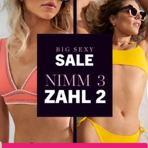 👙 Hunkemöller: Nimm 3, zahle 2 - Slips, BHs, Bikinis & mehr