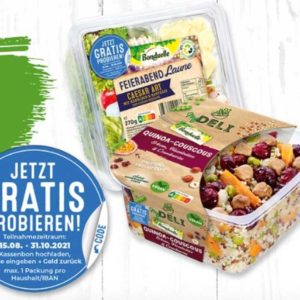 GRATIS TESTEN: Bonduelle My Deli Salate und Salatschalen (16.08.-31.10.2021)