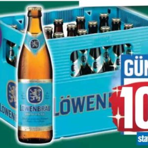 10L Löwenbräu Kasten (20x0,5L) Mehrweg für effektiv 9€ [Edeka]