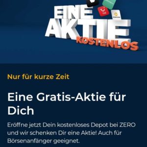 Finanzen.net Zero Depot Gratis-Aktie