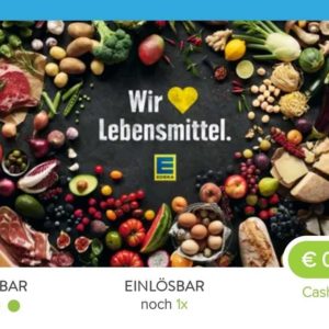0,50€ Cashback auf alles bei Edeka [Region Südwest&#043;Südbayern] über Marktguru