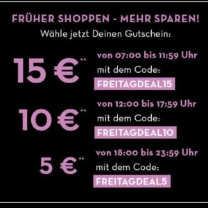 Heute *15€/10€/5€ Gutschein* im &#034;*November-Freitags-Deal*&#034; bei Limango