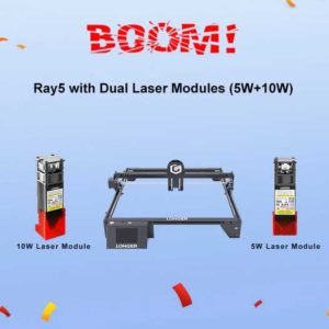 Longer Ray 5 10W Lasergravierer + 5W Lasergravierkopf