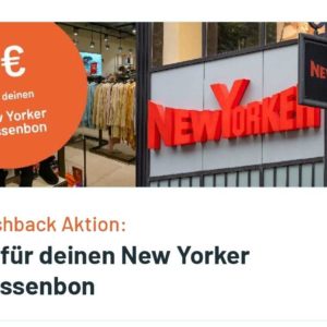 1 Euro Cashback auf New Yorker Kassenbon bei smhaggle