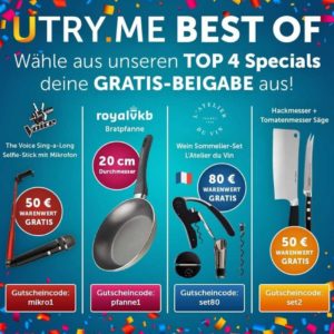 Utryme: 1 von 4 Gratiszugaben sichern