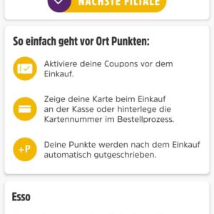 Esso: 1 Euro Rabatt in Deutschlandcardpunkten