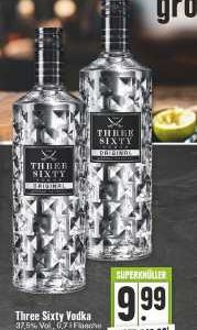 Three Sixty Vodka 0,7l für 9,99€ bei Edeka