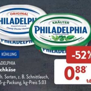 Philadelphia Frischkäse 175g verschiedene Sorten 0,88€