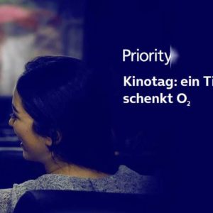 o2 priority: 2 für 1 Kinotickets 🎬