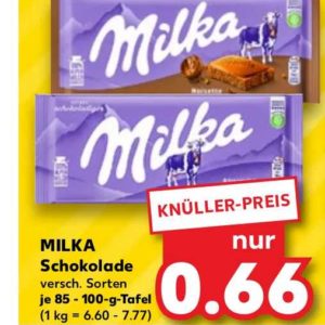 MILKA Schokolade für 0,66 Euro bei Kaufland – 17.-19.06.24