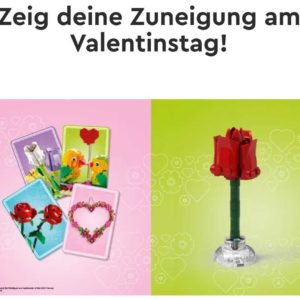 Valentinstagkarten und LEGO® Valentinsrose kostenlos in LEGO® Stores vom 04.-14.02.2023