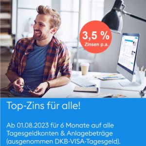 DKB: 3,5 % aufs Tagesgeld (Neu- und Bestandskunden)